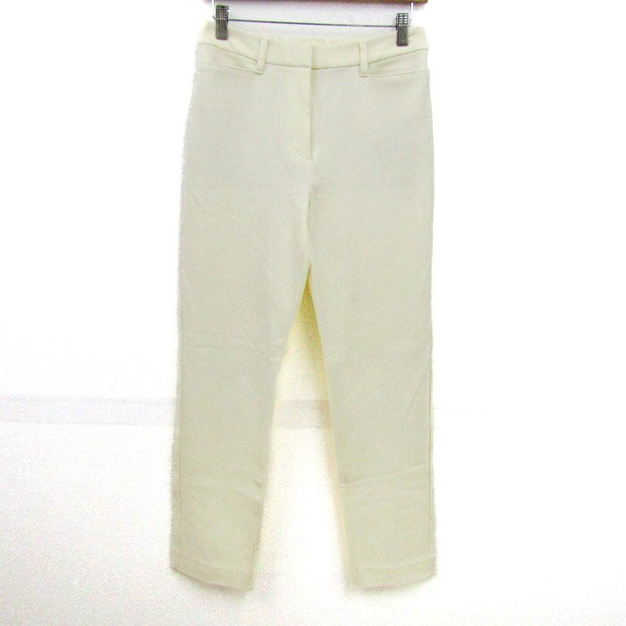 プラステ テーパードパンツ ストレッチ ボトムス レディース Mサイズ クリーム PLST 【中古】