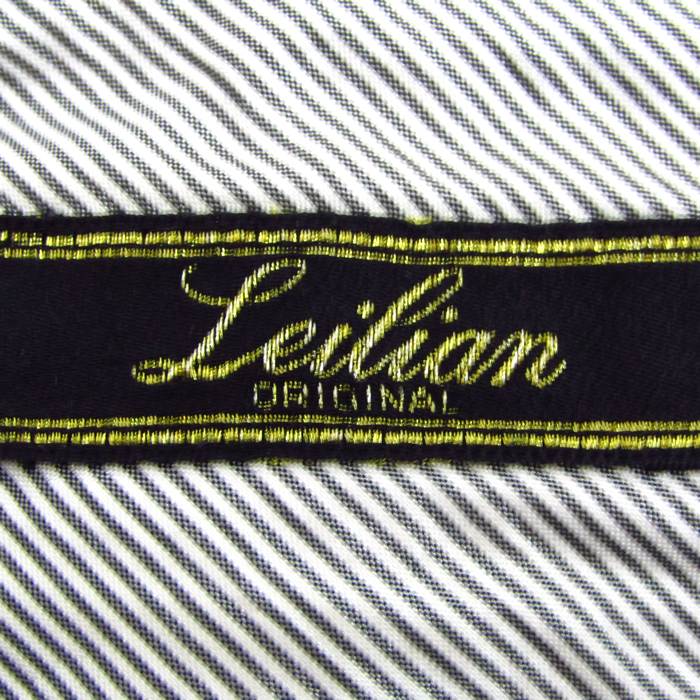 レリアン ナイロンジャケット アウター ストライプ柄 大きいサイズ レディース 13+サイズ グレー Leilian 【中古】