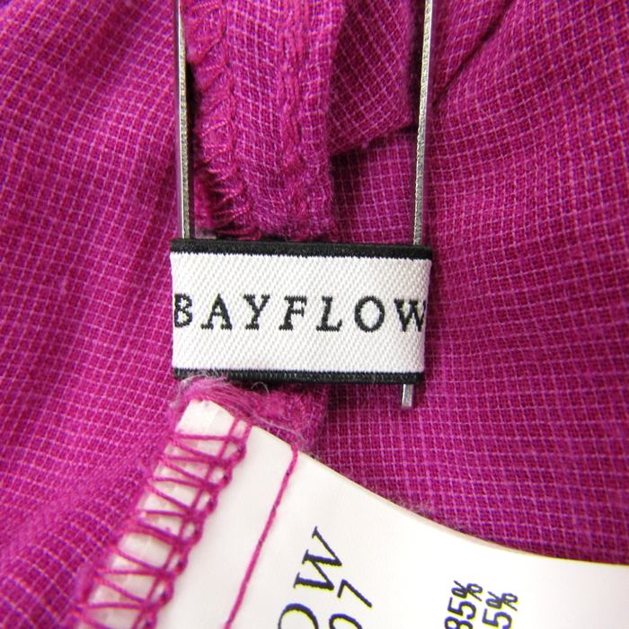 ベイフロー ロングスカート ボトムス フレア リネン混 レディース 3サイズ パープル BAYFLOW 【中古】