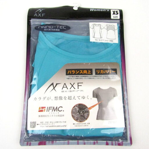 アクセフ クルーネックTシャツ 未使用 半袖 XSサイズ リカバリー スポーツウエア トップス レディース XSサイズ ブルー AXF 【中古】 アクセフ クルーネックTシャツ 未使用 半袖 XSサイズ リカバリー スポーツウエア トップス レディース XSサイズ ブルー AXF 【中古】
