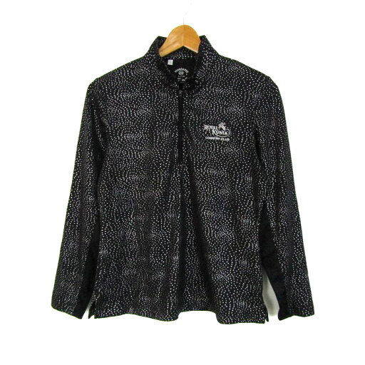 モントレークラブ ジャージ ハーフジップ スポーツウエア ゴルフ アウター レディース Sサイズ ブラック系 Monterey CLUB 【中古】 モントレークラブ ジャージ ハーフジップ スポーツウエア ゴルフ アウター レディース Sサイズ ブラック系 Monterey CLUB 【中古】