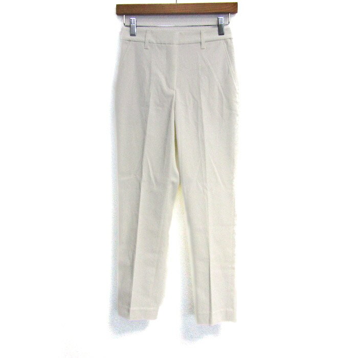 プラステ テーパードパンツ リネン混 ボトムス レディース XSサイズ ホワイト系 PLST 【中古】