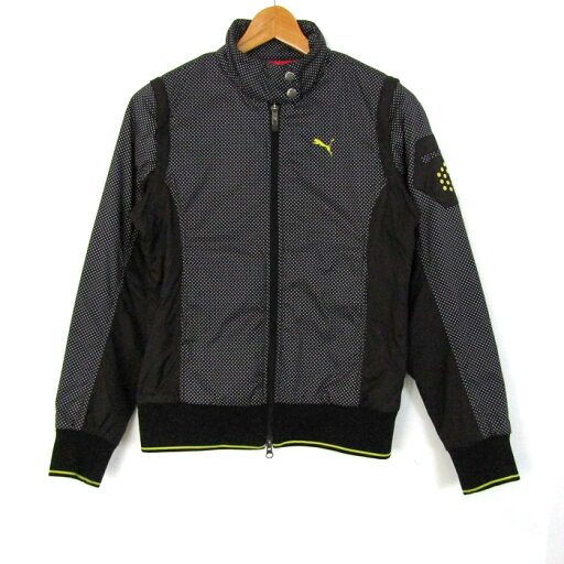 プーマ ナイロンジャケット ウィンドブレーカー sportlifestyle アウター レディース Mサイズ ブラック系 PUMA 【中古】 プーマ ナイロンジャケット ウィンドブレーカー sportlifestyle アウター レディース Mサイズ ブラック系 PUMA 【中古】