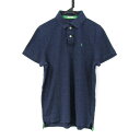 アバクロンビー&フィッチ ポロシャツ トップス 半袖 ゴルフウエア 大きいサイズ メンズ XLサイズ 青×緑 Abercrombie & Fitch 【中古】(4)