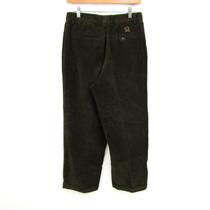 トミーヒルフィガー ワイドパンツ ボトムス コーデュロイ メンズ 31サイズ ブラウン TOMMY HILFIGER 【中古】