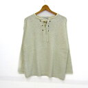 ジーナシス ニット セーター 長袖 未使用 ブランド トップス 白 レディース Fサイズ ホワイト系 JEANASiS 【中古】
