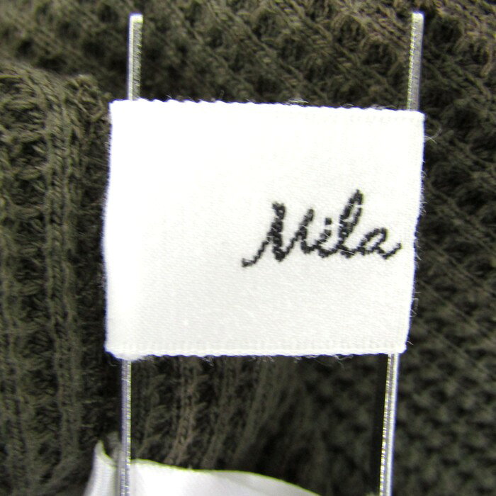 ミラオーウェン ワンピース 長袖 Vネック トップス レディース Oサイズ カーキ系 Mila Owen 【中古】 thumbs-up-13045759 Thumbs-up サンプル画像3