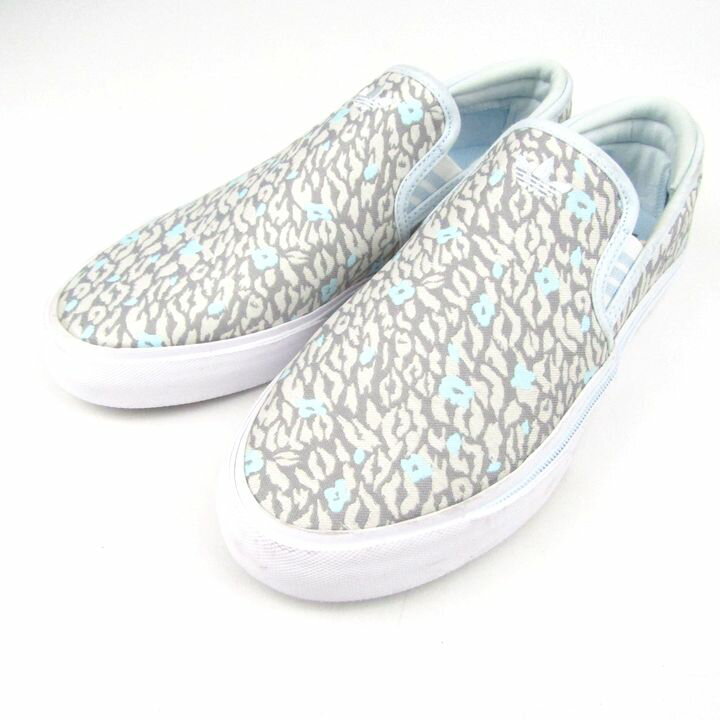 アディダス スニーカー ローカット サバロ スリッポン EG8581 シューズ 靴 メンズ 26サイズ グレー×水色 adidas 【中古】のサムネイル