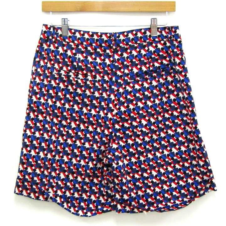 マックスアンドコー ショートパンツ ボトムス 総柄 大きいサイズ レディース 175/76Aサイズ 紺×赤×白 Max&Co. 【中古】