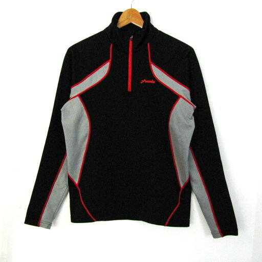 フェニックス ジャージ トラックジャケット スポーツウエア ストレッチ アウター メンズ Mサイズ ブラック系 Phenix 【中古】 フェニックス ジャージ トラックジャケット スポーツウエア ストレッチ アウター メンズ Mサイズ ブラック系 Phenix 【中古】