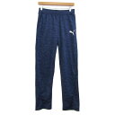 プーマ ロングパンツ ジョガーパンツ ストレッチ スポーツウエア ボトムス メンズ Mサイズ ブルー系 PUMA 【中古】