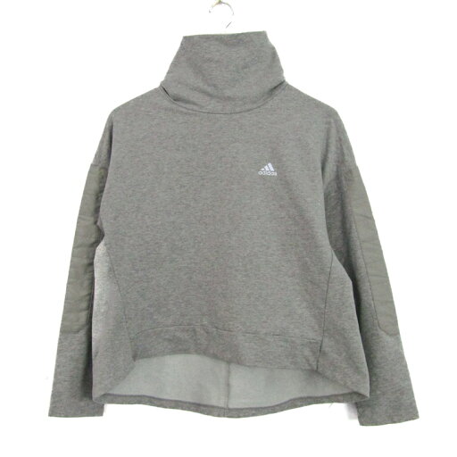 アディダス スウェット トレーナー トップス ハイネック スポーツウエア レディース Mサイズ グレー adidas 【中古】 アディダス スウェット トレーナー トップス ハイネック スポーツウエア レディース Mサイズ グレー adidas 【中古】