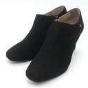 ランバン ブーティ スエード 黒 ブランド シューズ 靴 レディース 23.5サイズ ブラック LANVIN 【中古】