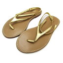ザラ サンダル トングサンダル ビーチサンダル ビーサン 靴 レディース 36サイズ ゴールド ZARA 【中古】(4)