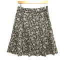【全品39%OFFクーポン8月4日20:00〜8月15日01:59まで】ジェイプレス スカート ボトムス フレア 総柄 レディース 11サイズ 茶×ベージュ J.PRESS 【中古】(4)