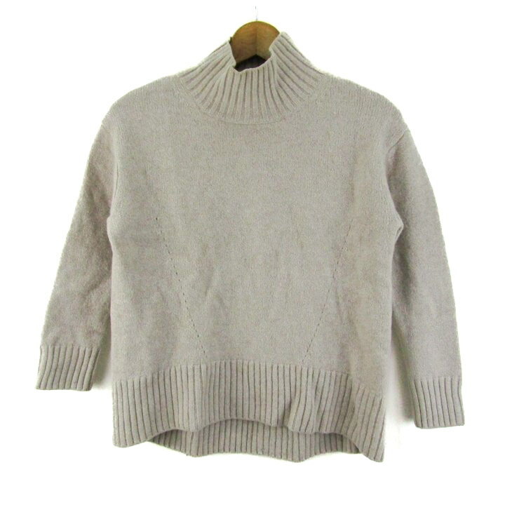 アナイ セーター トップス 長袖 ハイネック ニット レディース 38サイズ ベージュ ANAYI 【中古】