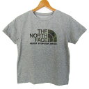 ザ・ノースフェイス 半袖Tシャツ トップス ショートスリーブカモロゴ NTJ32145 キッズ 男の子用 150サイズ グレー THE NORTH FACE 【中古】