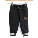 ブリーズ クロップドパンツ ボトムス ジョガーパンツ スウェット ベビー 男の子用 90サイズ ブラック BREEZE 【中古】