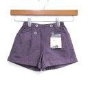 リシェスバイセレク ショートパンツ ボトムス キュロット 未使用品 ベビー 女の子用 80サイズ パープル richesse by CELEC 【中古】