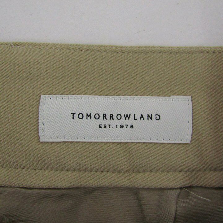 トゥモローランド タイトスカート ウール混 ブランド ボトムス 日本製 レディース 34サイズ ベージュ TOMORROWLAND 【中古】