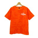 【最大50%OFFクーポン7月19日20:00〜7月26日01:59まで】アヴィレックス 半袖Tシャツ トップス バックプリント コットンT 大きいサイズ メンズ XLサイズ オレンジ AVIREX 【中古】(4)