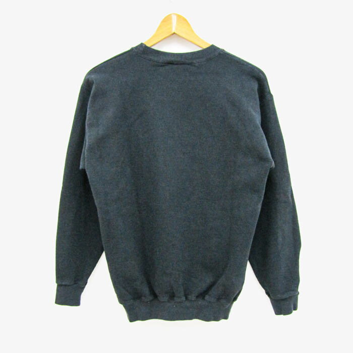 【全品39％OFFクーポン配布中】ヘインズ スウェット トレーナー トップス 裏起毛 メンズ S(34-36)サイズ 黒×紫 Hanes 【中古】