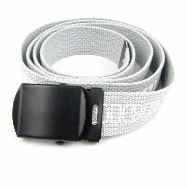 ディッキーズ ナイロン ベルト ガチャベルト ロゴ ブランド メンズ グレー Dickies 【中古】