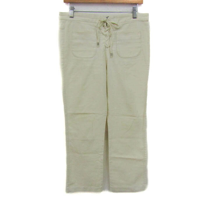 シーバイクロエ パンツ ボトムス レースアップ ストレッチ レディース USA6サイズ ホワイト SEE BY CHLOE 【中古】