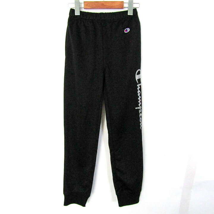 チャンピオン ジョガーパンツ ボトムス スウェット スポーツウエア キッズ 男の子用 150サイズ ブラック Champion 【中古】
