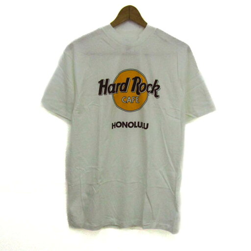 ハードロックカフェ 半袖Tシャツ ロゴT コットン100% ヘインズ トップス 白 メンズ Mサイズ ホワイト Hard Rock CAFE 【中古】 ハードロックカフェ 半袖Tシャツ ロゴT コットン100% ヘインズ トップス 白 メンズ Mサイズ ホワイト Hard Rock CAFE 【中古】