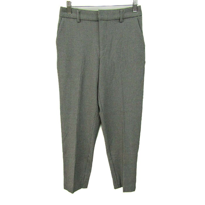 【3000円以上購入で50％OFFクーポン 8/1 0:00〜8/3 23:59 】ロペピクニック ロングパンツ テーパード 未使用 ストレッチ ボトムス 黒 レディース 36サイズ ブラック×グレー ROPE PICNIC 【中古】 thumbs-up-13061436 Thumbs-up パッケージ画像