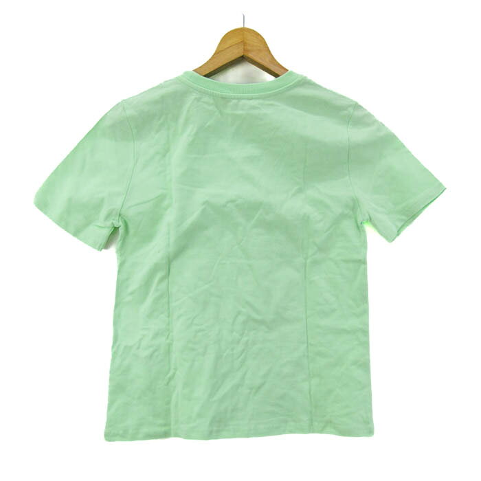 【1000円ポッキリ送料無料】ZARA ザラ 半袖Tシャツ トップス 花柄 刺繍 未使用品 レディース Mサイズ 黄緑 【中古】