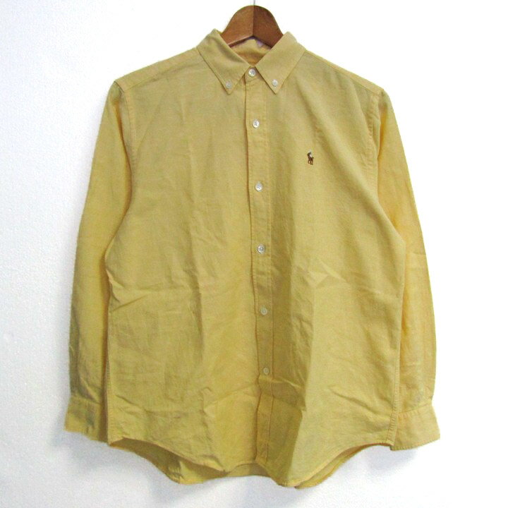 【全品39%OFFクーポン配布中】ラルフローレン 長袖シャツ トップス ボタンダウン オックスフォード キッズ 男の子用 160Aサイズ イエロー RALPH ...
