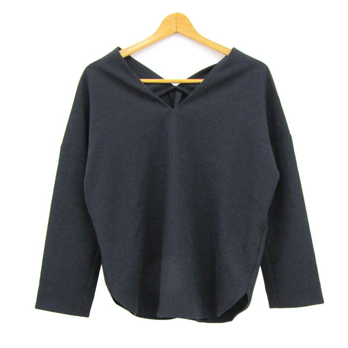 【3000円以上購入で50％OFFクーポン 8/1 0:00〜8/3 23:59 】ロペピクニック ブラウス シャツ トップス プルオーバー 長袖 レディース 38サイズ ネイビー ROPE PICNIC 【中古】 thumbs-up-13064691 Thumbs-up パッケージ画像