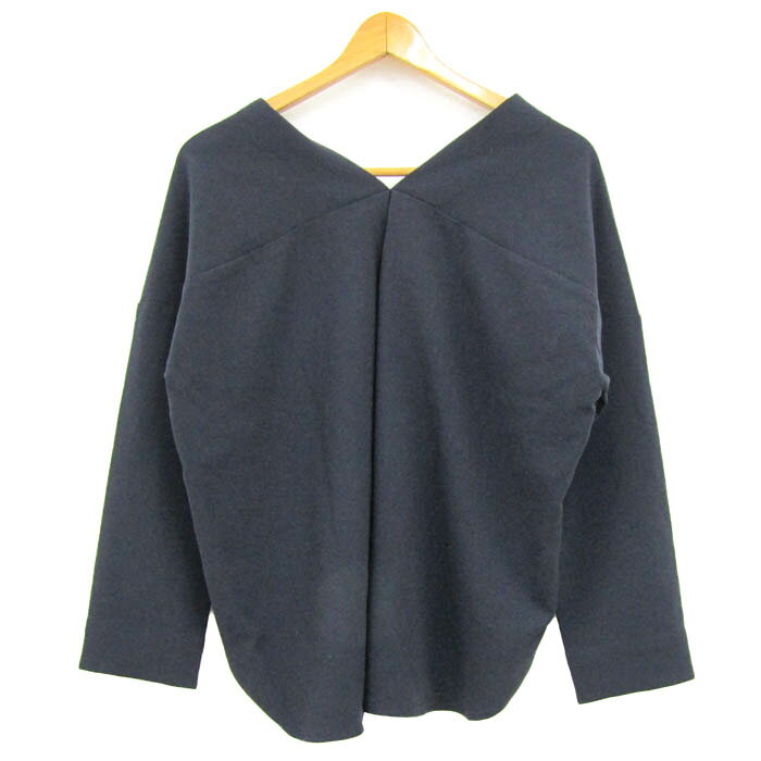 【3000円以上購入で50％OFFクーポン 8/1 0:00〜8/3 23:59 】ロペピクニック ブラウス シャツ トップス プルオーバー 長袖 レディース 38サイズ ネイビー ROPE PICNIC 【中古】 thumbs-up-13064691 Thumbs-up サンプル画像2