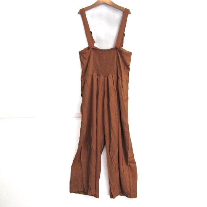 Thumbs-upのリンジィ サロペットオーバーオールパンツボトムス キッズ 女の子用 LL(165)サイズ ブラウン Lindsay 【中古】｜アングル2