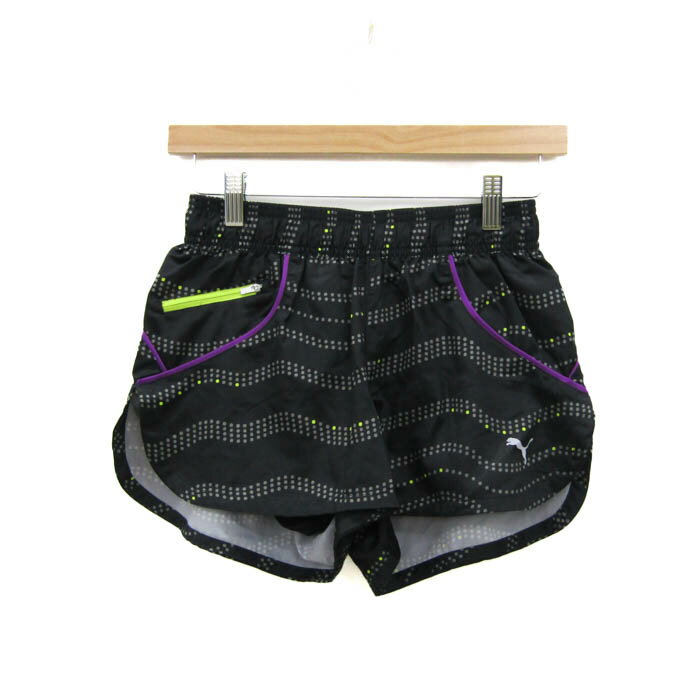 プーマ ショートパンツ ボトムス ランニングウエア スポーツウエア プーマ ショートパンツ ボトムス ランニングウエア スポーツウエア レディース Sサイズ ブラック PUMA 【中古】