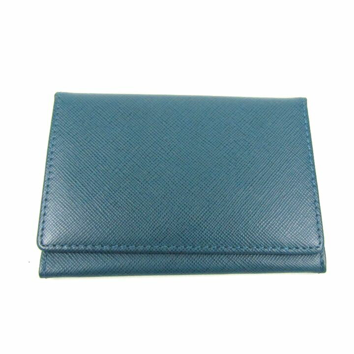 プレイボーイ カードケース パスケース ブランド メンズ ブルー PLAYBOY 【中古】