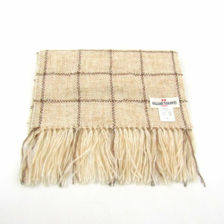 【全品39％OFFクーポン配布中】ギャラリービスコンティ ストール マフラー モヘア ウール混 チェック柄..