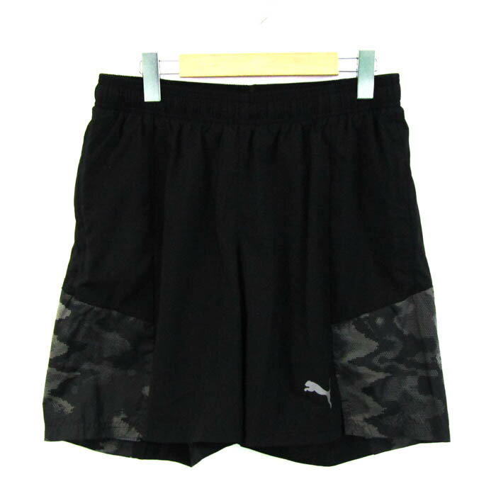 【全品39％OFFクーポン配布中】プーマ ショートパンツ ボトムス スポーツウエア メンズ US Lサイズ ブラック PUMA 【中古】