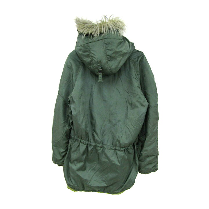 ショット モッズコート アウター ミリタリーコート N-3B USA製 メンズ Sサイズ グリーン schott 【中古】