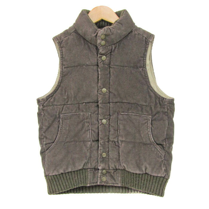 ギャップ ベスト ジャケット アウター 中綿入り コーデュロイ キッズ 男の子用 130サイズ ブラウン GAP 【中古】