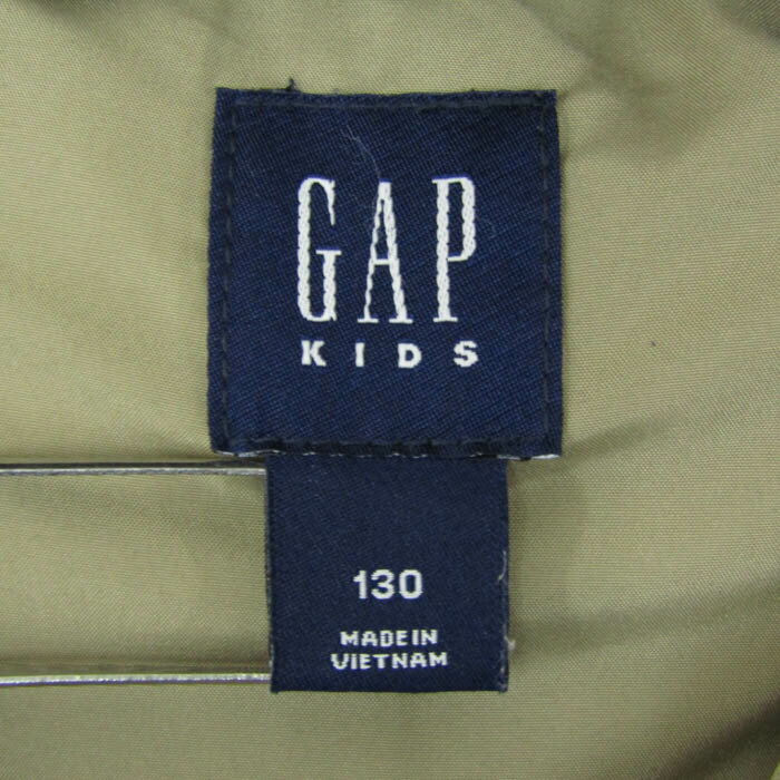 ギャップ ベスト ジャケット アウター 中綿入り コーデュロイ キッズ 男の子用 130サイズ ブラウン GAP 【中古】