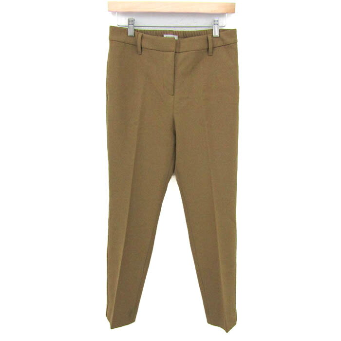 Rakuten - プラステ テーパードパンツ ボトムス センタープレス ストレッチ レディース Lサイズ 黄土 PLST 【中古】