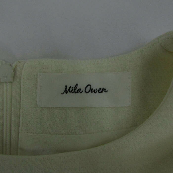 ミラオーウェン ワンピース 7分袖 ストレッチ ブランド トップス 白 レディース 1サイズ ホワイト Mila Owen 【中古】 thumbs-up-13076896 Thumbs-up サンプル画像3