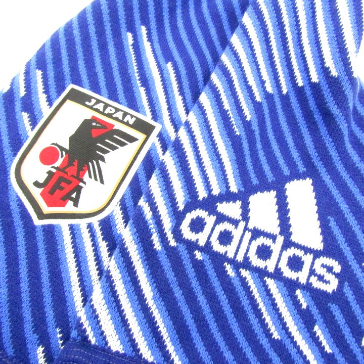 アディダス サッカー 日本代表 マフラー JFA 応援グッズ スカーフ メンズ ブルー adidas 【中古】 2