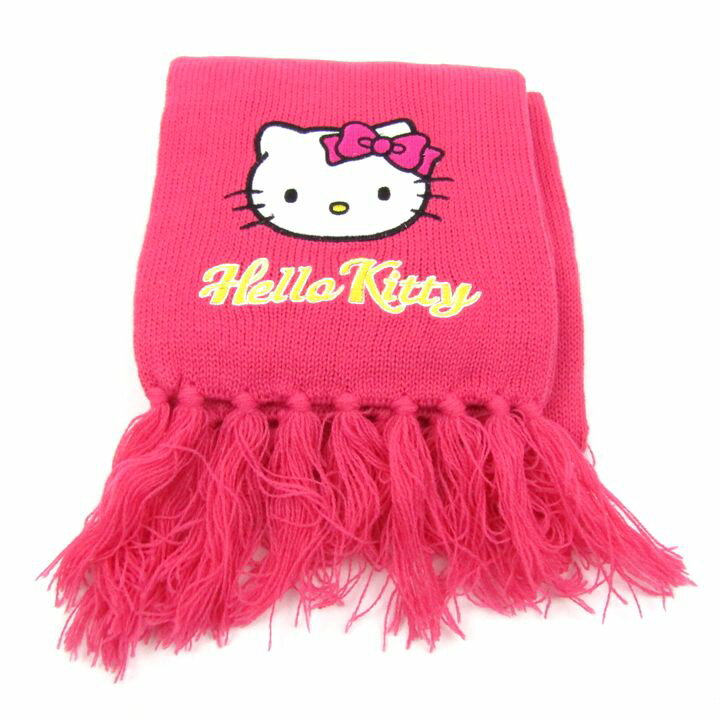 ユニバーサルスタジオジャパン ハローキティ マフラー ドット柄 グッズ レディース ピンク USJ UNIVERS..
