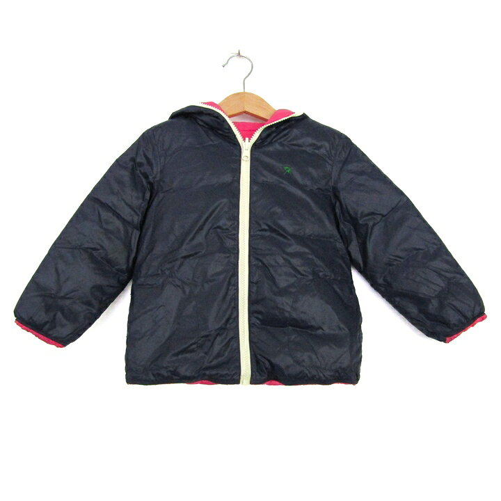 Nylon - アーノルドパーマー ダウンジャケット ジャンパー リバーシブル アウター キッズ 男の子用 100サイズ ネイビー Arnold Palmer 【中古】