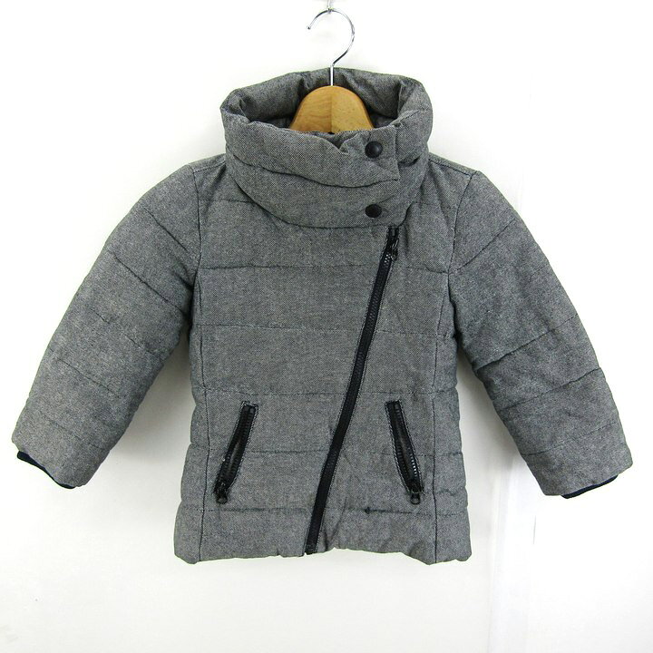 Coat - 【05/23 20:00〜39％OFFクーポン配布中】ギャップ ブルゾン ジャケット コットン100% 中綿 ブランド アウター キッズ 男の子用 110サイズ グレー GAP 【中古】