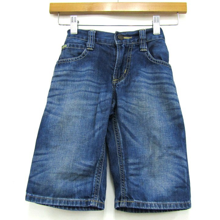 エドウィン デニムパンツ ハーフパンツ ジーンズ ジーパン コットン ブランド ボトムス キッズ 男の子用 120サイズ ブルー EDWIN 【中古】
